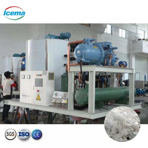 Quality 300KG-40T Industrial Flake Ice Machine Snow Ice Flakes Machine For Fresh Seafood Fishery for sale