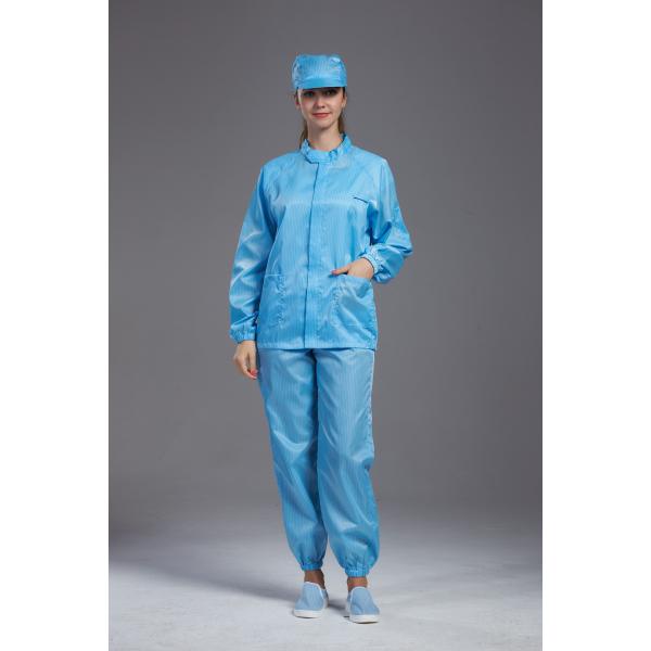 Quality Blue Clean Room Clothes Anti Static S-5XL Sized In Pharmaceutical Workshop for sale
