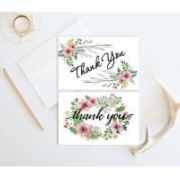 China 100 Count Recycled Greeting Cards , Wedding Greeting Cards Thank You Notes factory