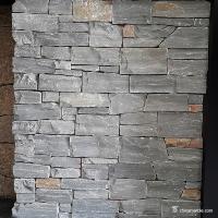 China Natural stone Grey Granite Meshed Back Cultured Wall Stone / Paving Stone Corrosion Resistance factory