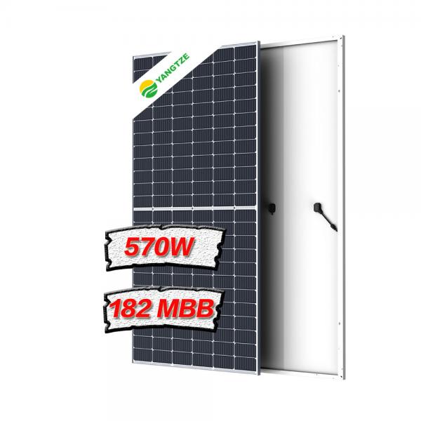Quality 570W Mono-Facial Solar Panel OEM Service Withstand 2400 Pa Wind Load for sale