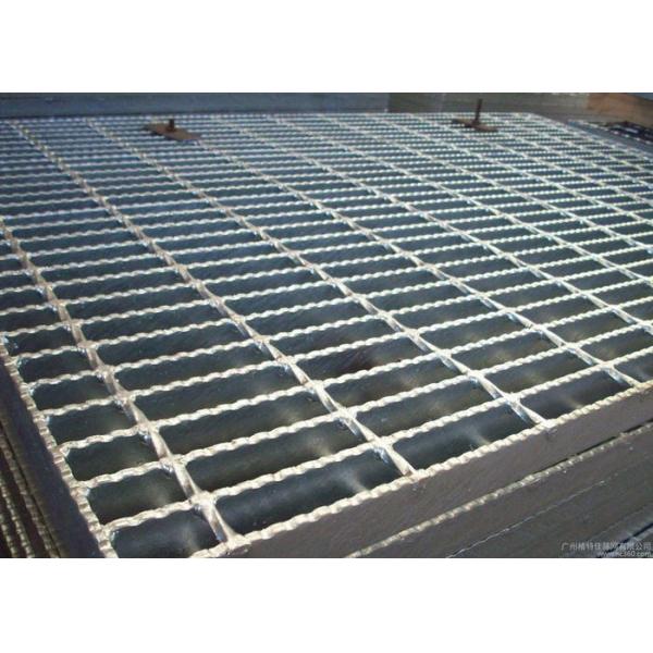 Quality ISO9001 Serrated Steel Grating For Flooring Customized Cross Bar Spacing for sale