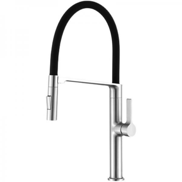 Quality All Copper Brushed Aluminum Faucets Rotating Gunmetal Kitchen Tap for sale
