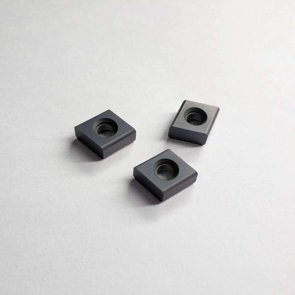 Quality Gray Black ISO14001 Indexable Carbide Inserts 92.5 HRA High Wear Resistant for sale
