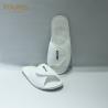 China Travel Disposable Hotel Slippers / White Open Toe Slippers Embroidered Prestige Logo factory