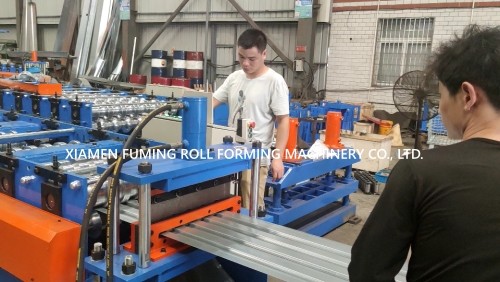 Quality Decorative Panel Roll Forming Machine 7.5KW Floor Deck Forming Machine for sale