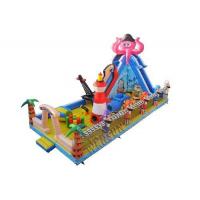 China Commercial Grade Inflatable Fun City , Kids Pirate Ship Bounce House for sale