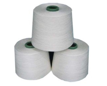 Quality Virgin Raw White Yarn Low - Elongation , 202 Spun Single Ply Polyester Twisted Yarn for sale