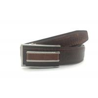 China Automatic Buckle 3.5CM Croco Texture Mens Brown Belt factory