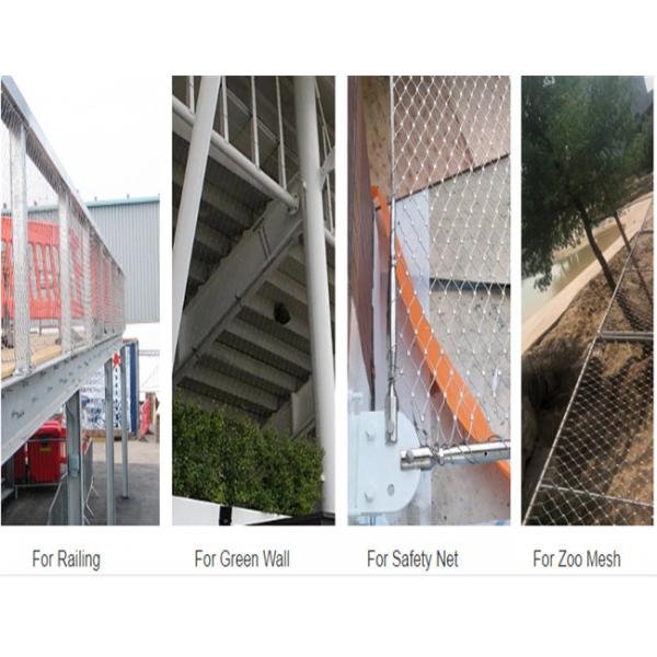 Quality Hand Woven Stainless Steel Cable Mesh Balustrade Balcony Infill Mesh Fence Use for sale
