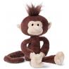 China Long Handed Long Legged Monkey Plush Toy With Funny Hairstyle factory
