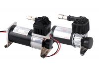 China DC12V Air Ride Suspension Pump Chrome and Black for Truck and Car Tunning factory