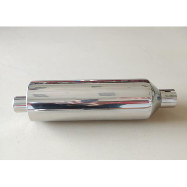 Quality 2.5" Inlet Round 14" Stainless Steel Exhaust Resonator for sale