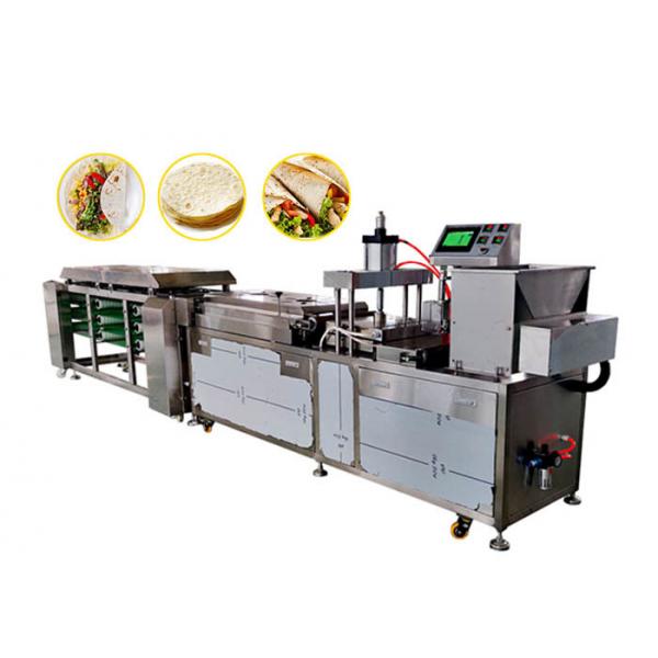 Quality 8 Inch Arabic Bread Production Line , 100g Pita Bread Production Line for sale