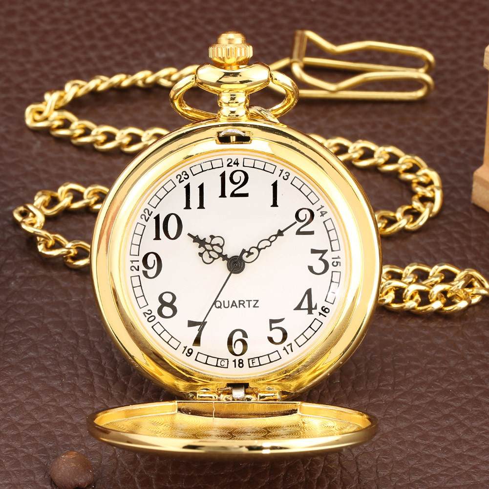 China ODM Vintage Pocket Watch With Chain Stainless Steel Material factory