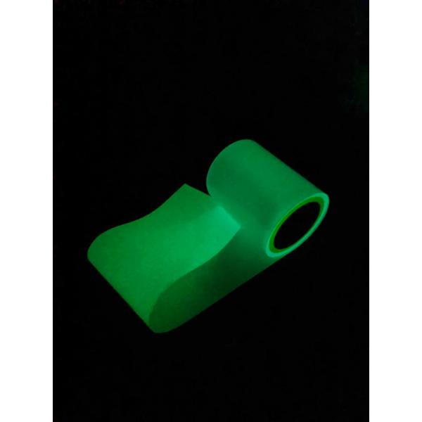 Quality Photoluminescent Vinyl Film Tape PES Adhesive Glow In The Dark Adhesive Strips for sale