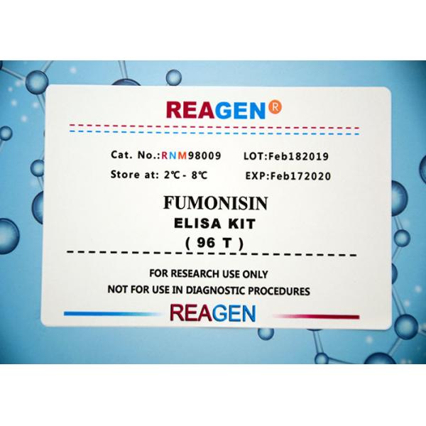 Quality Fumonisin Toxin Mycotoxin ELISA Kit Stored 2-8 Degrees High Reproducibility for sale