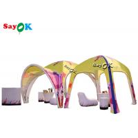 China Go Outdoors Air Tent TPU Full Printing Awning Inflatable X Tent 5m 17ft  For Advertising factory