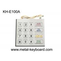 Quality Vandal resistant Metal Keypad / Metallic Digital Keypad with Multi - Language for sale