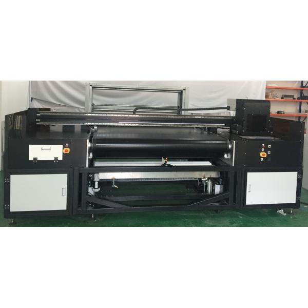 Quality Rioch Gen5 Flatbed High Speed Digital Textile Printing Machine With Belt 120m2 Per Hour for sale