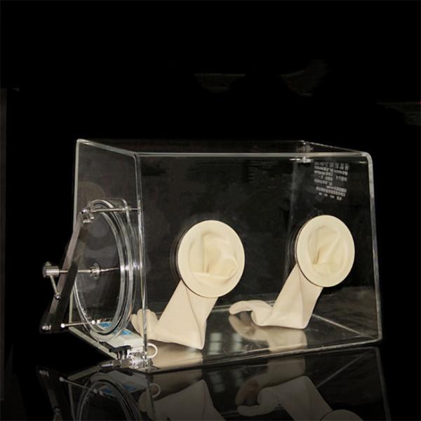Quality Transparent Vacuum Atmospheres Glove Box , Acrylic Lab Glove Box Isolator for sale