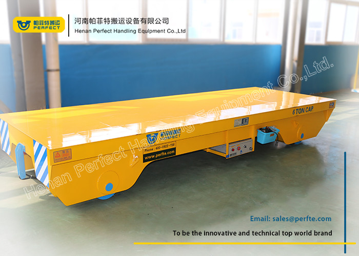 China Steel Rail Towed Cable Industrial Transfer Trolley For 1-300 Ton Transportation factory