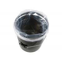 Quality Heat Seal Clear Drum Liner Bags , 10 Mil 55 Gallon Can Liners Larger Capacity for sale