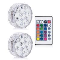 China Rgb Submersible LED Lights Remote Controlled Bowl Shape 10 LEDs Type for sale