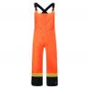 China Unisex HIVIS Work Clothes EN343 Reflective Bib Overalls For Offshore factory