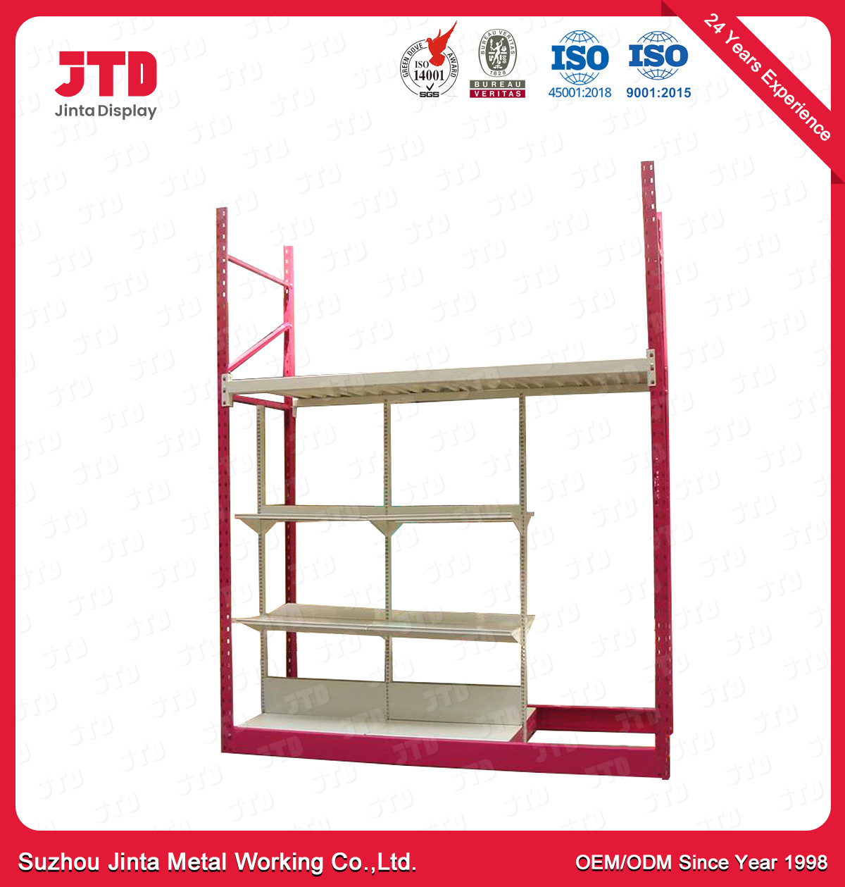 China ODM 3 Tier Heavy Duty Shelving ISO9001 Cold Rolled Steel Shelves factory