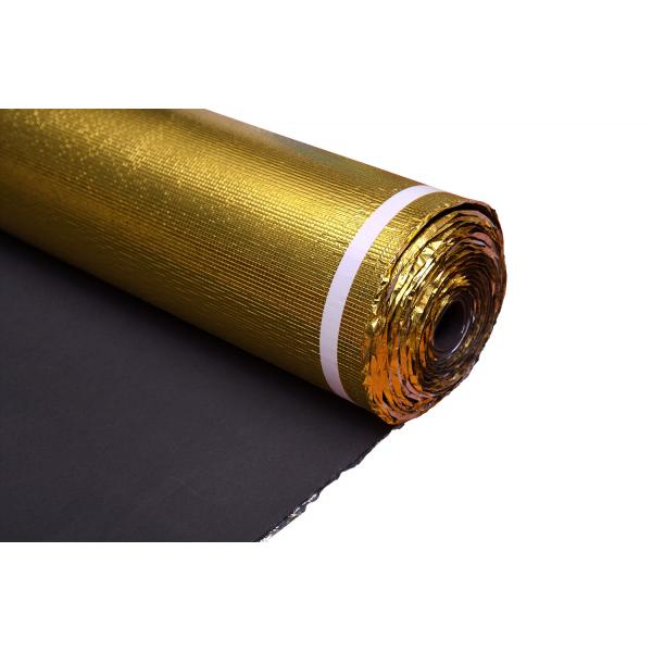 Quality 3mm Thickness 110kg/M3 Comfort Step Gold Foam Underlay For Laminate Flooring for sale