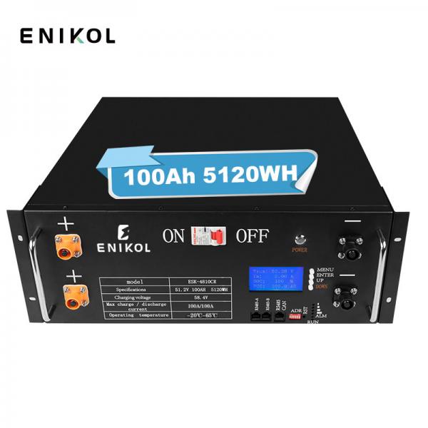 Quality 24V 200Ah Lithium Iron Battery Pack Rack Mounted Solar Lifepo4 48V 100ah Battery for sale