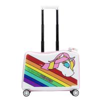 China NHL021-6 Nohoo PC children trolley case scooter hard case cartoon luggage 20 inch factory