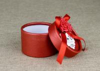 China Ranged Ribbon Decorate Cardboard Wedding Box Spot Color Printing Art Paper Cover factory