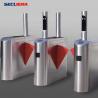 China Face Recognition Pedestrian Control Electronic Flap Barrier Gate/ Acrylic Counter Turnstiles factory