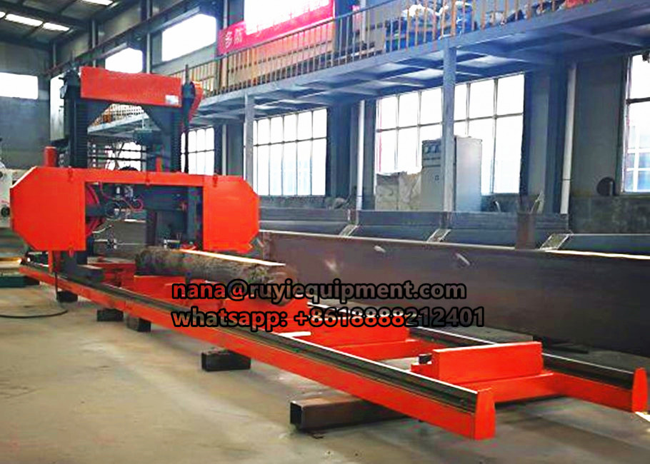 China MJ700 Electric Portable Horizontal wood Band Sawmill for wooden board for sale