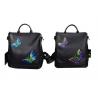 China Fashion Institute Ladies Leather Backpack For Women , Butterfly Embroidery Printing factory