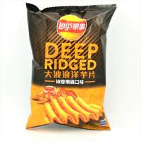 China Bulk Deal: Popular Lays Deep Ridged Pepper Chicken Potato Chips - Economy Pack 54 G Asian Snack and Drinks factory