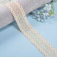 China 3.5CM Crochet Eyelet Cotton Lace Trim Border Lace Fabrics For Women Dress factory