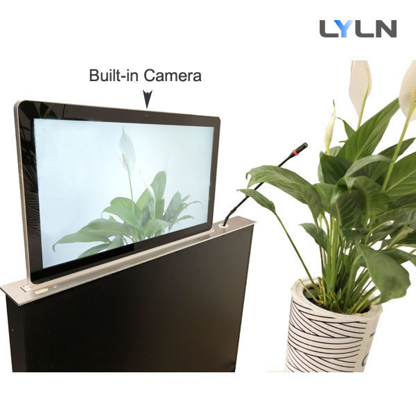 Quality Brushed Aluminum Motorized Retractable Monitor With Built - In Camera & for sale