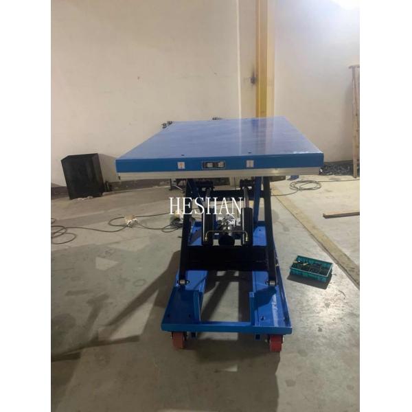 Quality Hydraulic Mobile Platform Electric Movable Scissor Lift Table With Wheels for sale