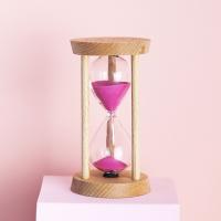 China Classical Wooden Hourglass Sand Clock For Desktop / Bedroom factory