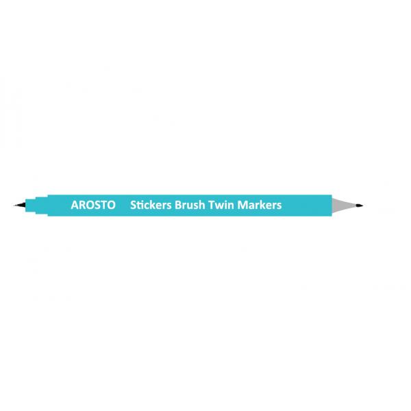 Quality Brush Twin Marker Pen for sale