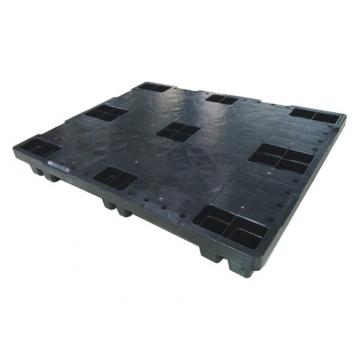 Quality Square Shape Black Plastic Pallets , Injection - Molded Plastic Export Pallets for sale