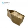 China Custom Printed Flat Bottom Bags Safe Resealable Pouch Kraft Paper For Packaging factory
