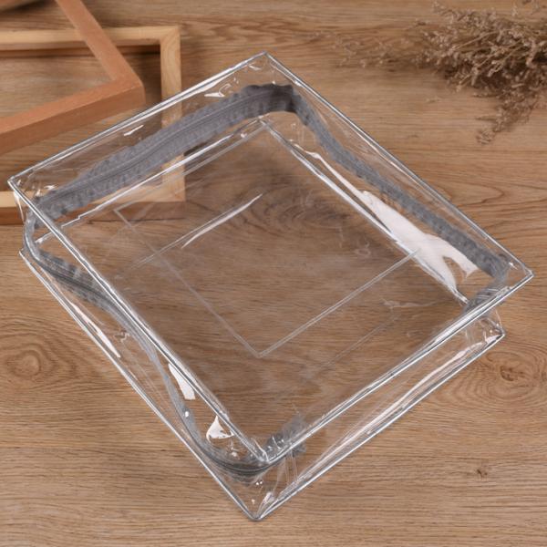 Quality Large Clear Pvc Wash Bag Travel Toiletry Waterproof Plastic For Bathroom for sale