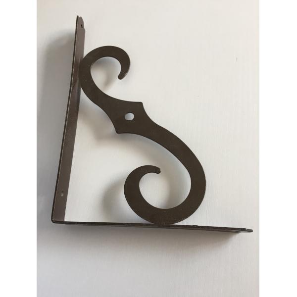 Quality Black Brown Designer Cast Iron Wall Brackets Room Wall Support Steel Reinforced for sale