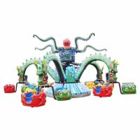 China 5 Arms Theme Park Rides / Dragon Decorative Octopus Fair Ride factory