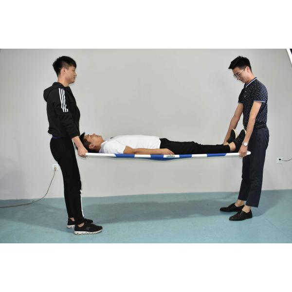 Quality Blue Two Automatic Folding Medical Stretcher For Ambulance 6.5 Kg 185CM for sale