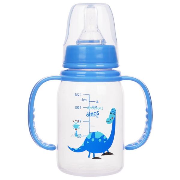 Quality Double Handle Standard 4oz 125ml Polypropylene Baby Bottles for sale